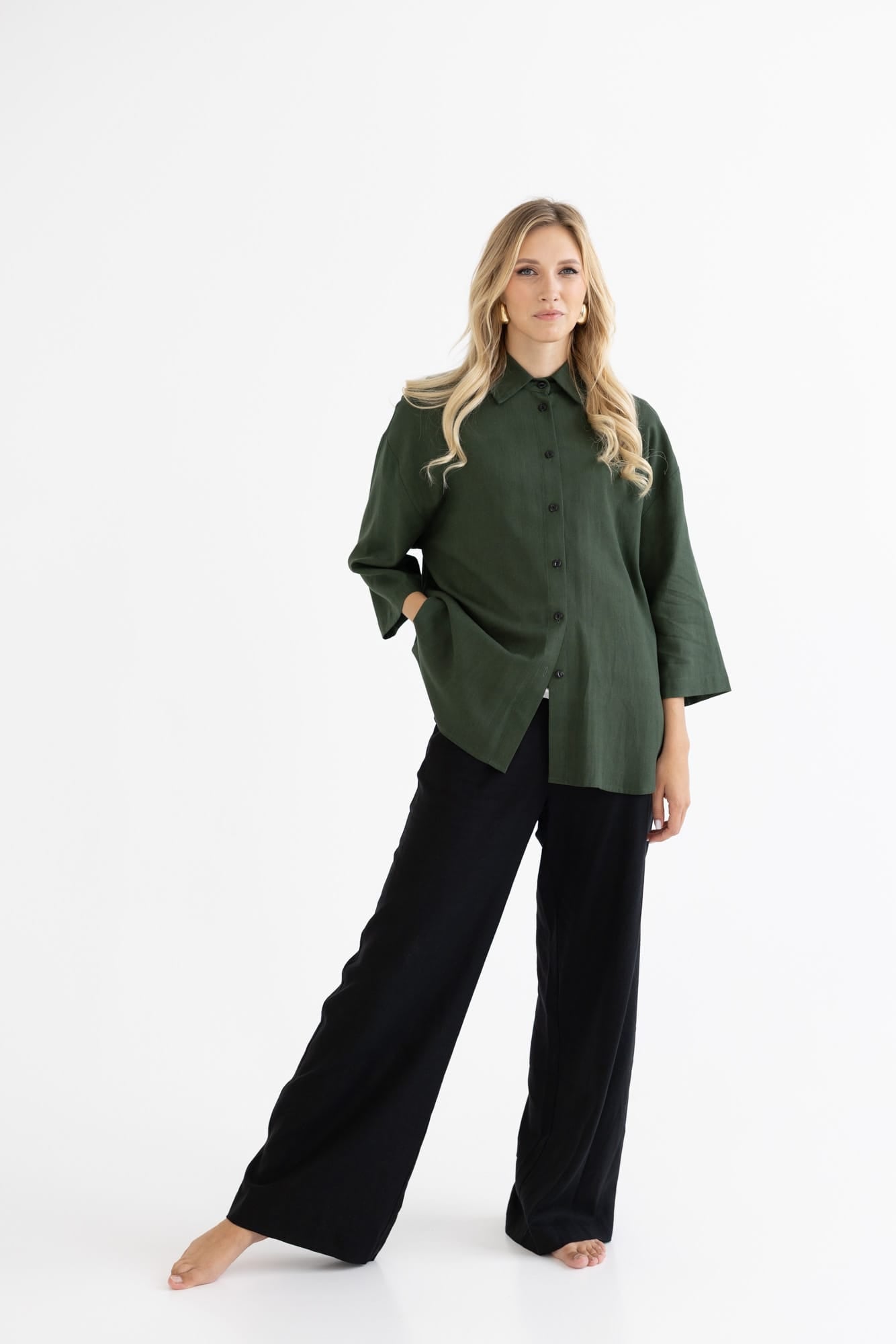 Lina krekls - zaļš